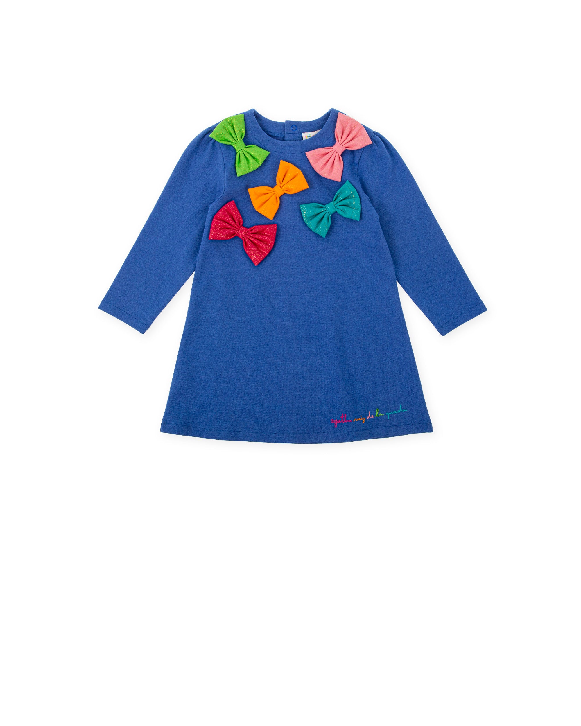 Girls' Electric Blue Comfort Dress – Tutto Piccolo® USA
