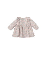 FLORAL LONG SLEEVE DRESS IN PINK