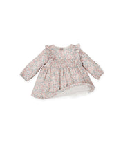 FLORAL LONG SLEEVE DRESS IN PINK