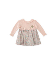 BABY KNIT DRESS IN PINK FLORAL
