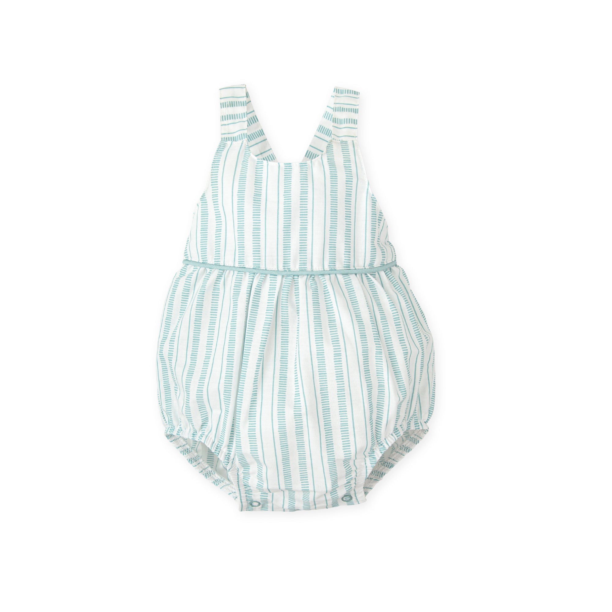 Baby Striped Romper – Sleeveless Bubble Outfit | 100% Cotton