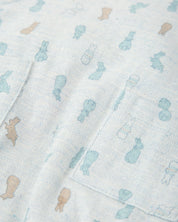 BABY ROMPER WITH BUNNY PRINT