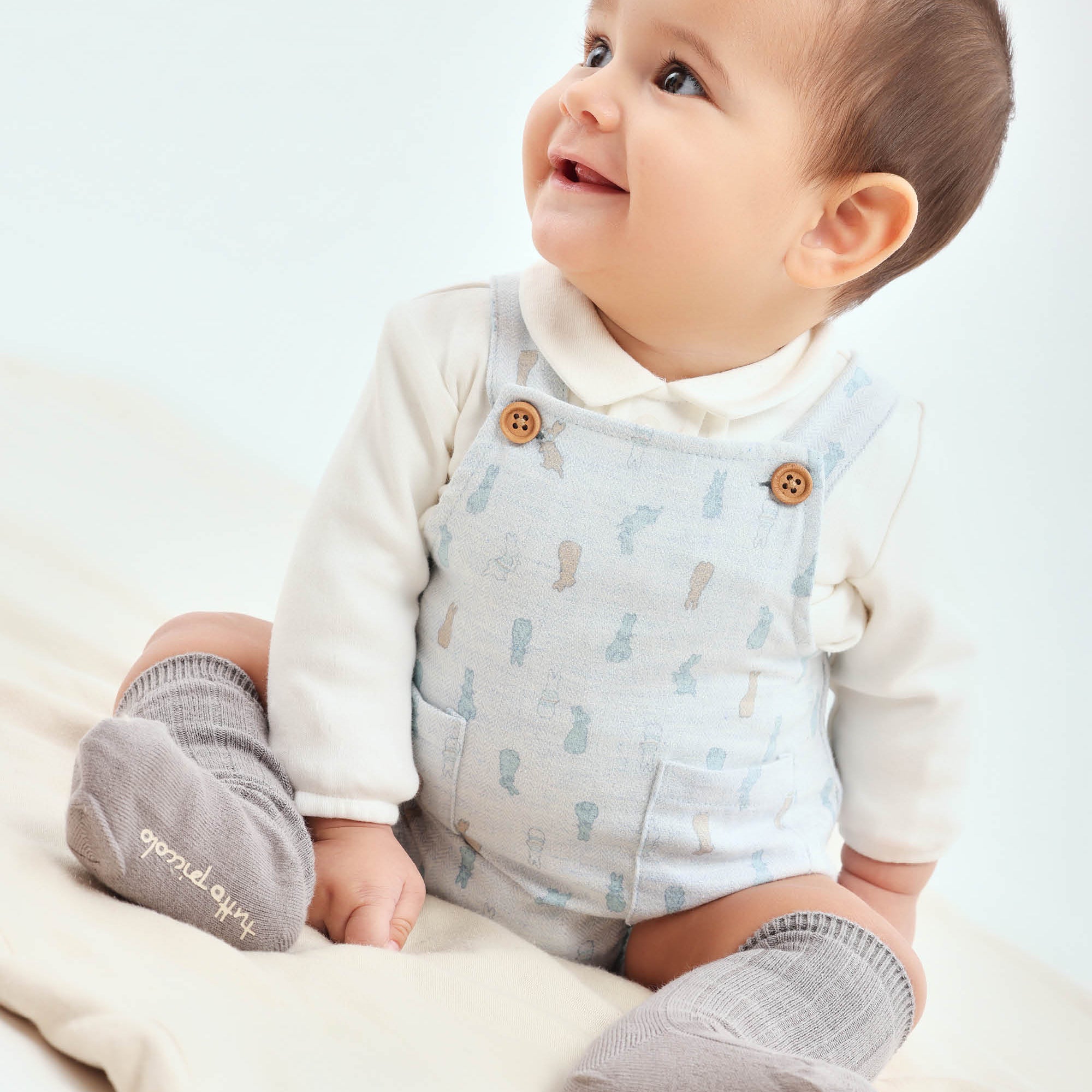 BABYGROW WITH SOCKS PORCELAIN