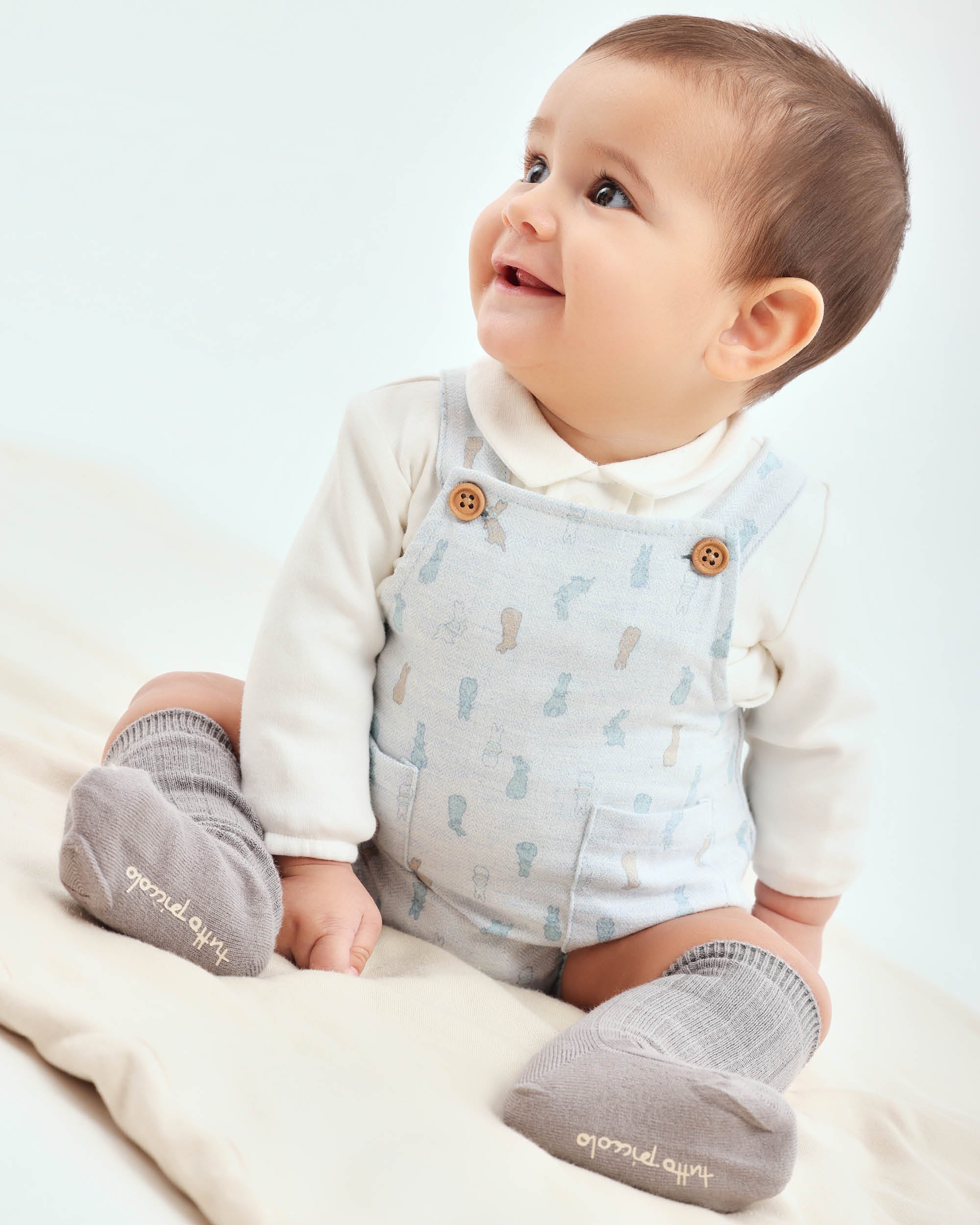 BABYGROW WITH SOCKS PORCELAIN