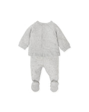 2 PCS PYJAMA WITH FEET GREY