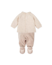 2 PCS PYJAMA WITH FEET TAUPE