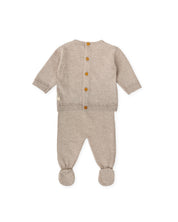2 PCS PYJAMA WITH FEET TAUPE