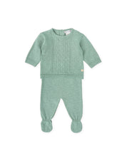 2 PCS PYJAMA WITH FEET GREEN