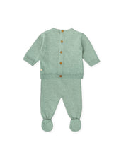 2 PCS PYJAMA WITH FEET GREEN