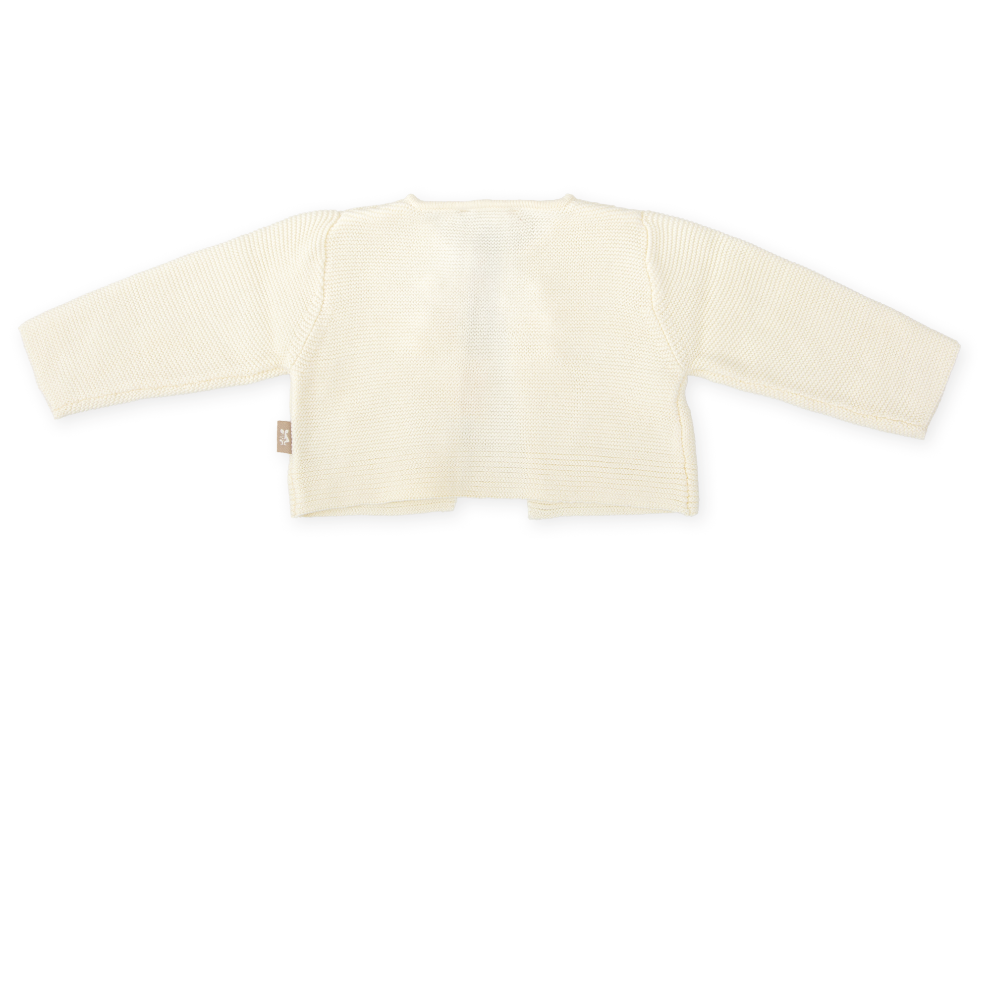 Baby Knit Cardigan – Ivory | 100% Cotton Lightweight Sweater