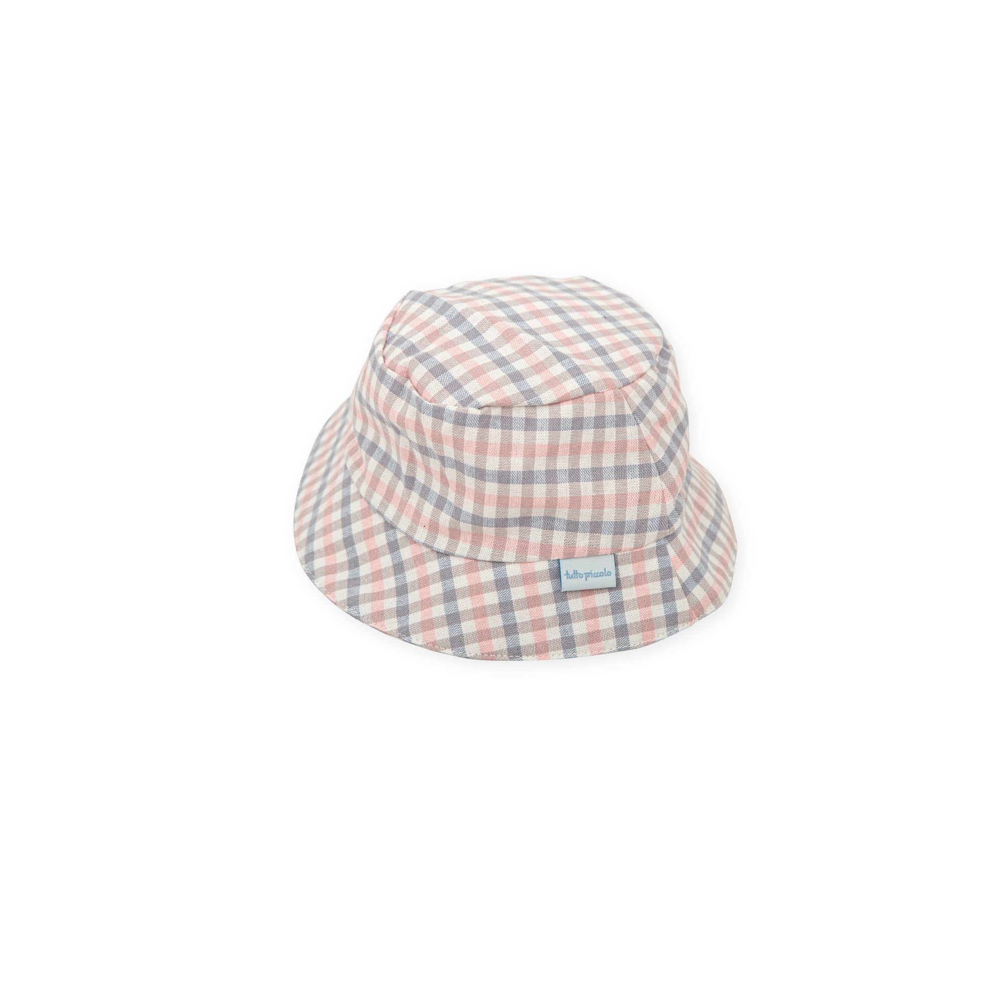Baby Sun Hat – Gingham Check | 100% Cotton Summer Hat for Infants & Toddlers