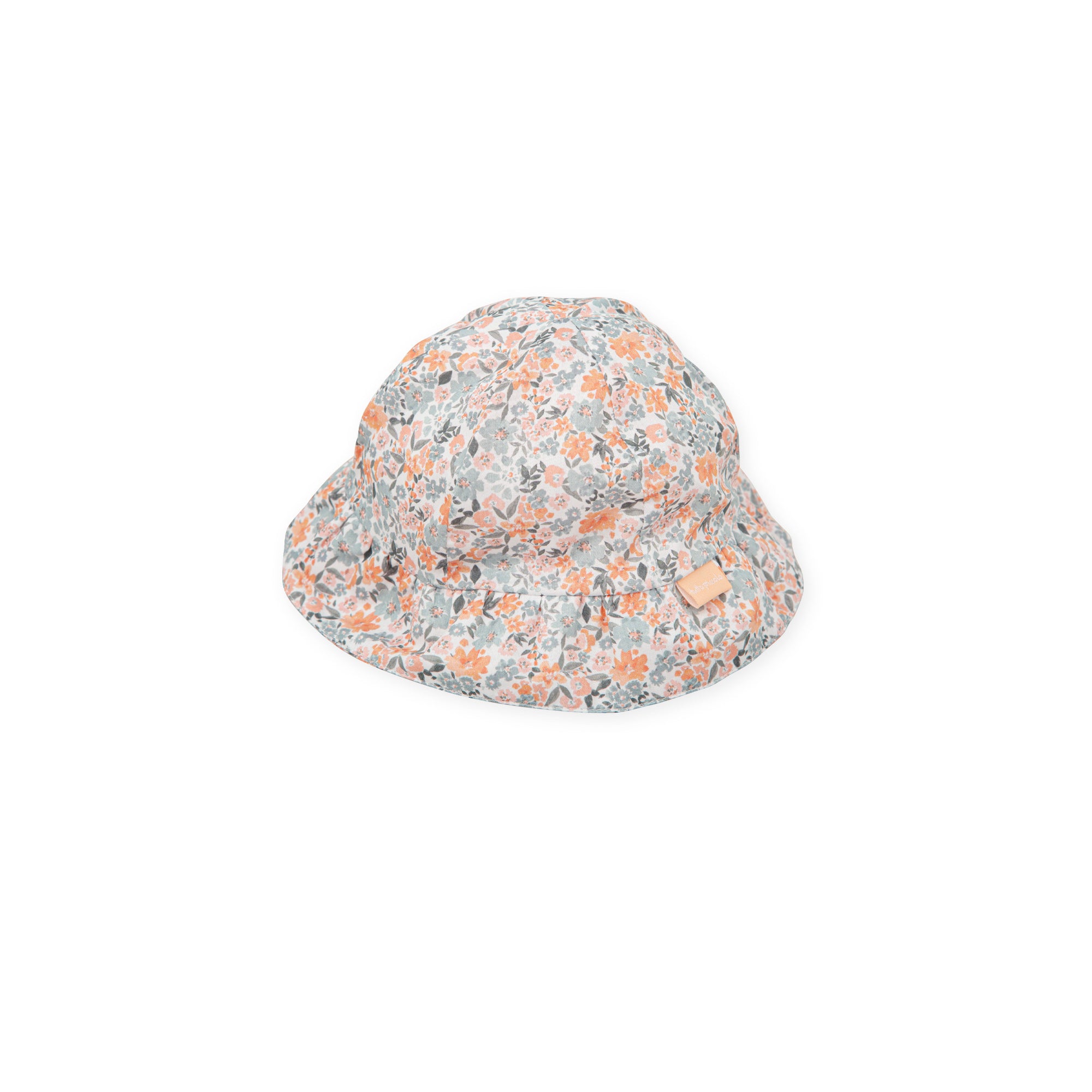 Baby Sun Hat – Floral Print | 100% Cotton Summer Hat for Infants & Toddlers