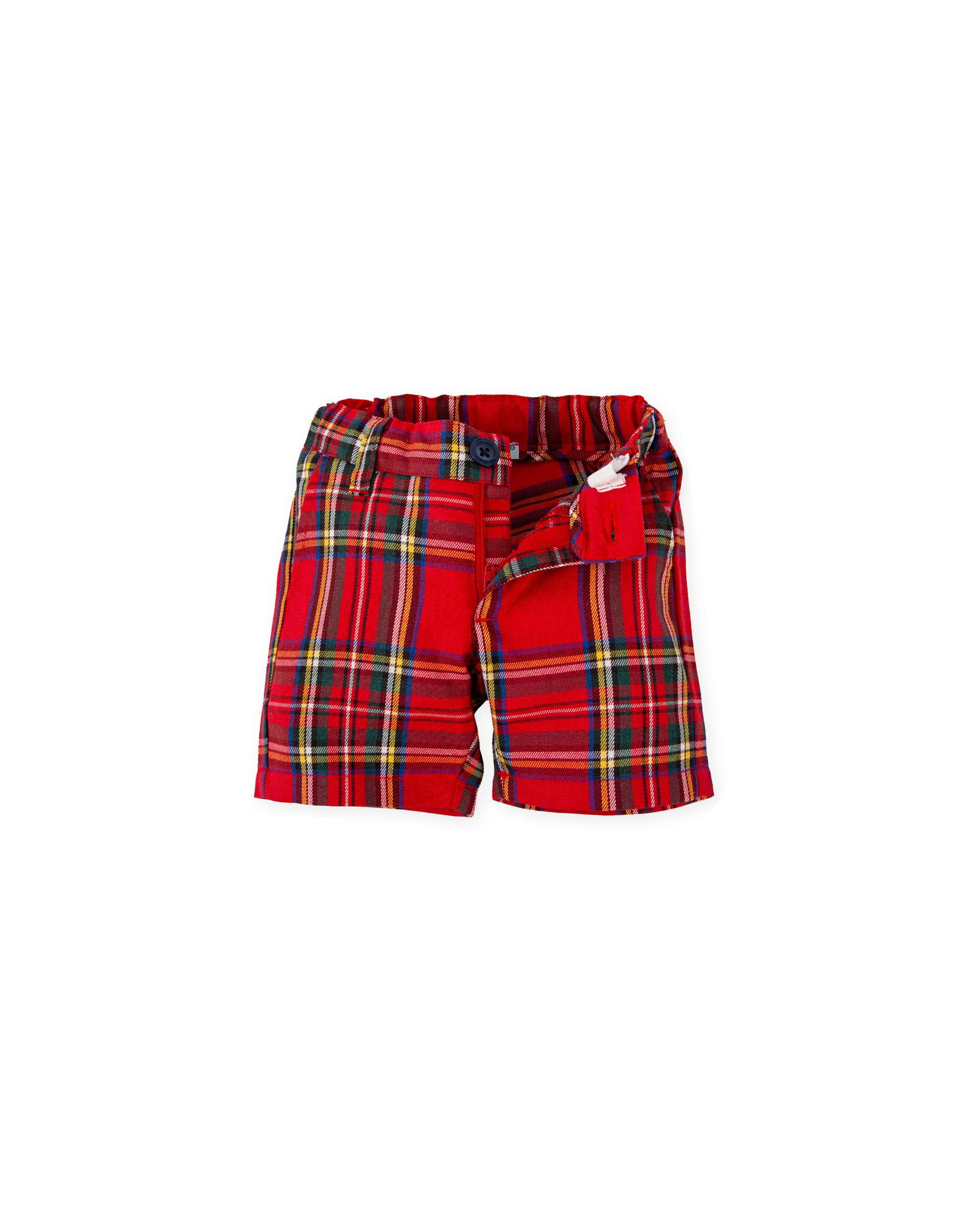 BERMUDA SHORTS IN RED TARTAN