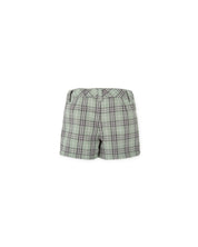 GREEN & GRAY PLAID FLANNEL SHORTS