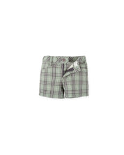GREEN & GRAY PLAID FLANNEL SHORTS