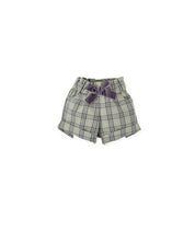 GREEN & GRAY PLAID BERMUDA SHORTS