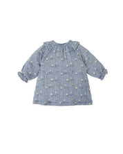 BLUE DRESS SAILBOAT PRINT DRESS