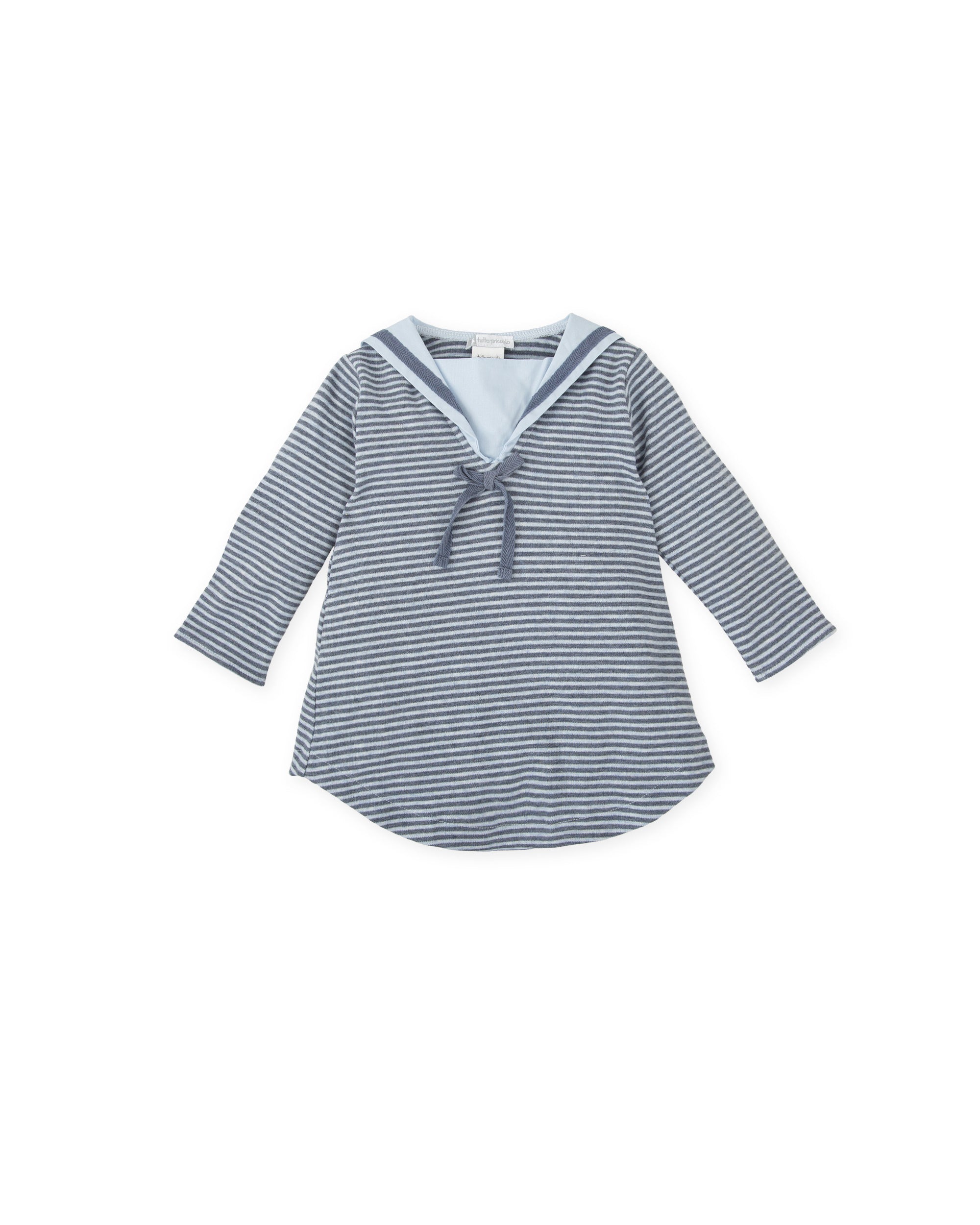 SAILOR DRESS WITH NAVY STRIPES