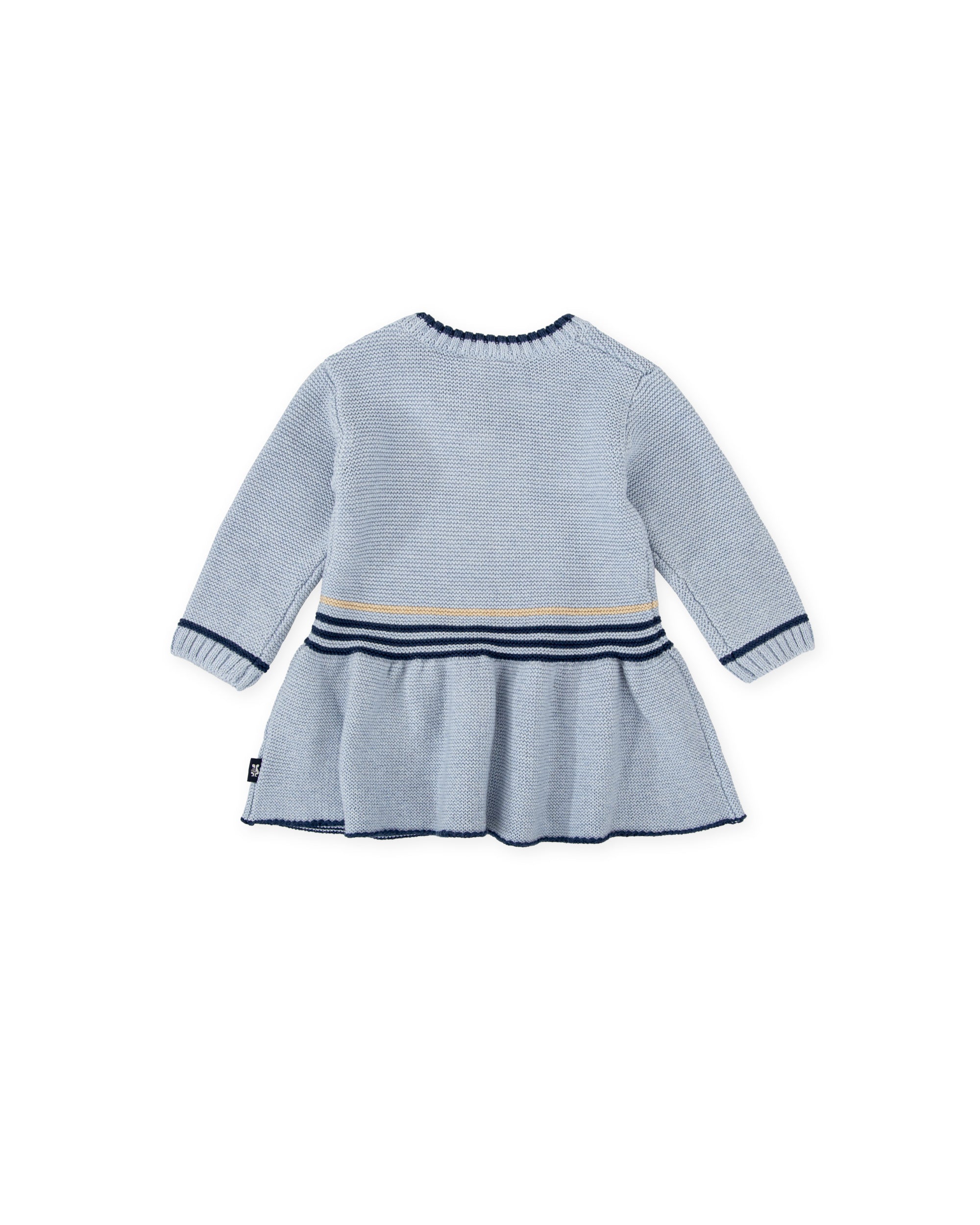 TRICOT DRESS IN SOFT BLUE