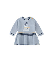 TRICOT DRESS IN SOFT BLUE