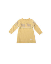 NEWBORN DRESS IN MUSTARD COLOR