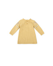 NEWBORN DRESS IN MUSTARD COLOR