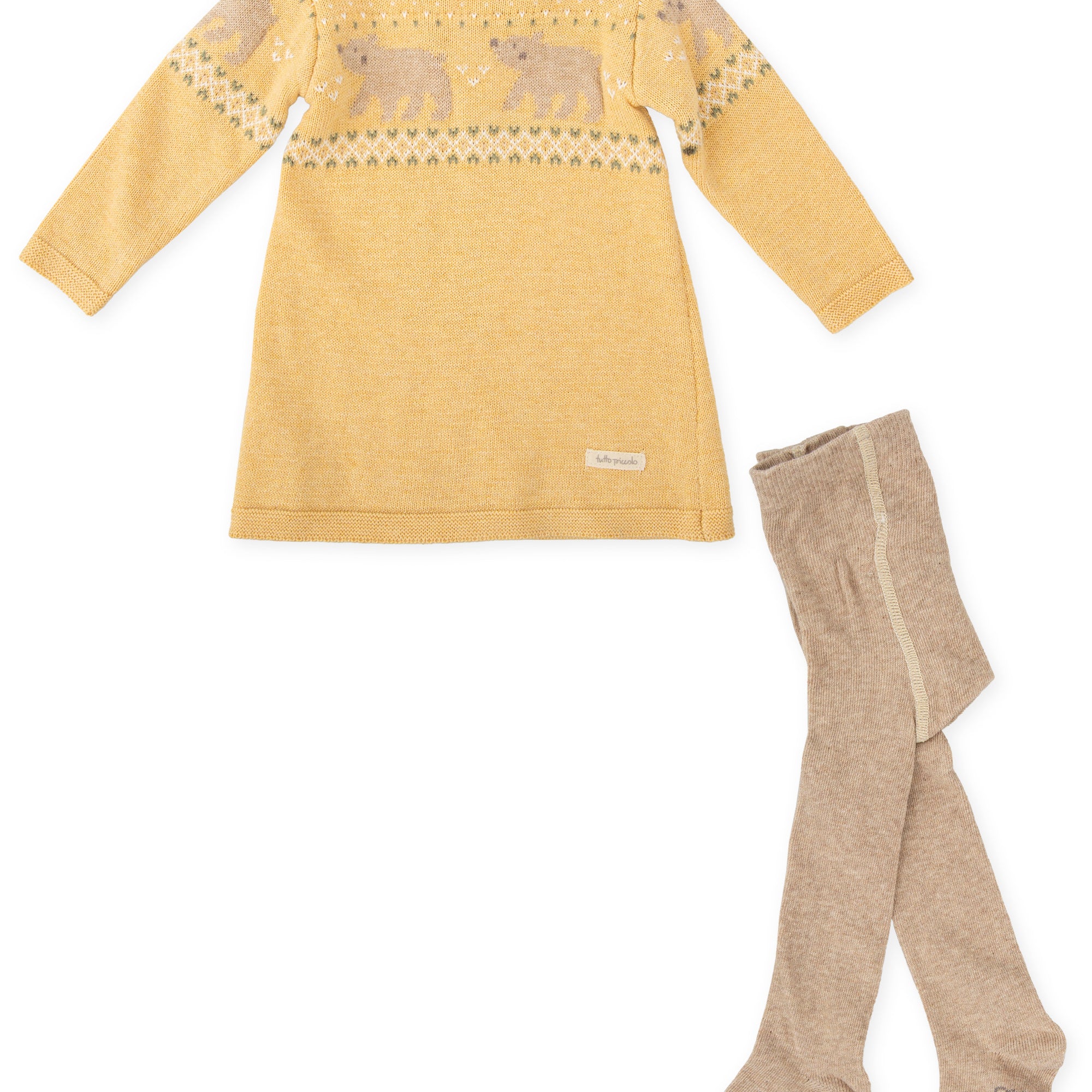 DRESS & TIGHTS MUSTARD