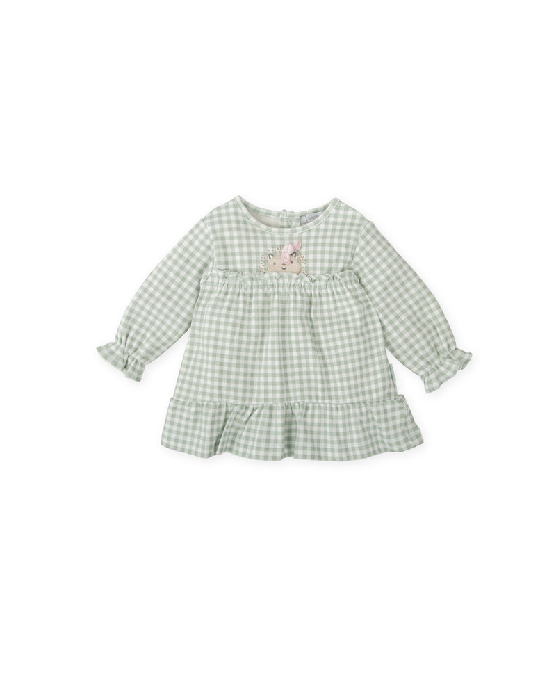 Baby Sage Gingham "Little Lion Dress