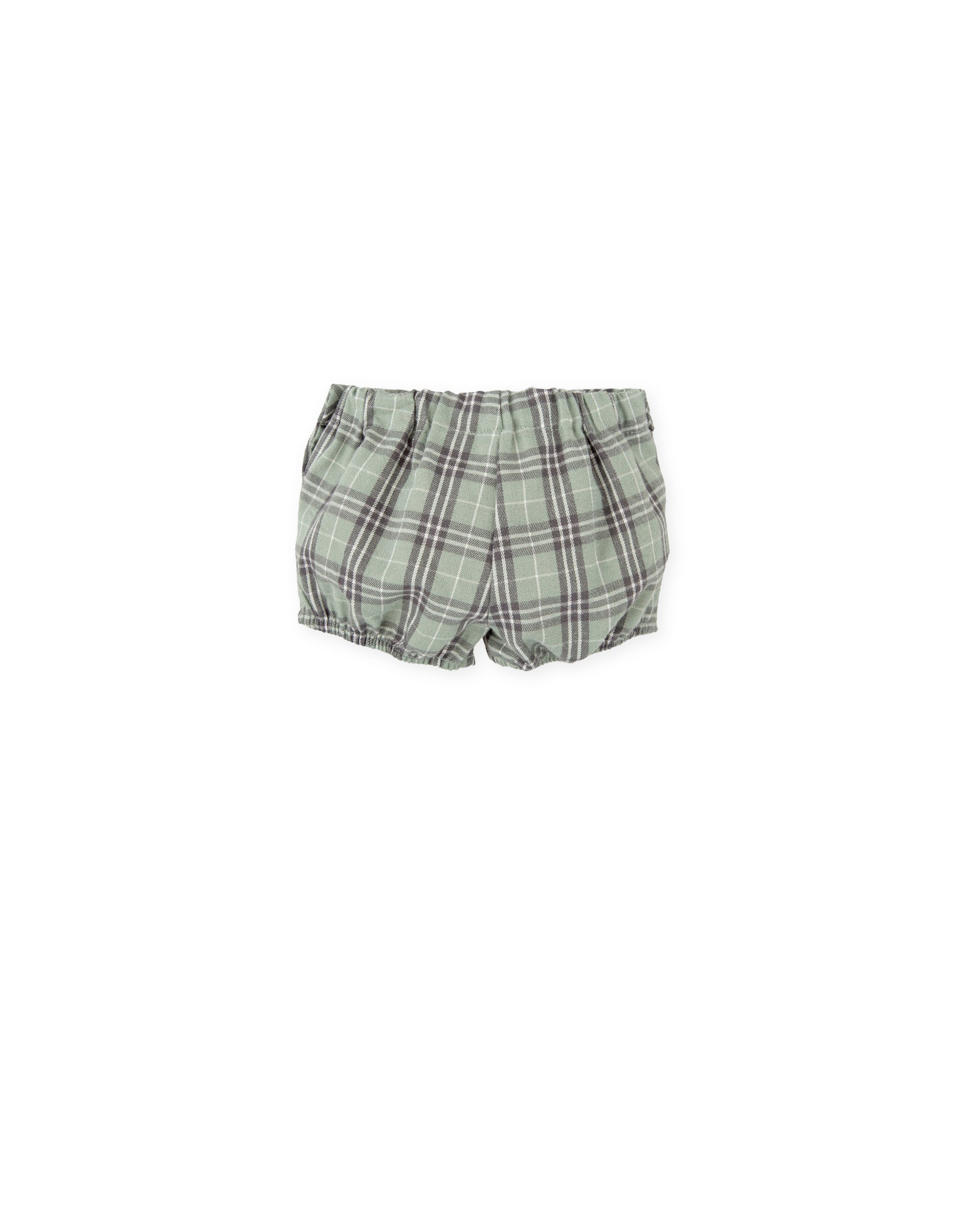 GREEN & GRAY PLAID BLOOMERS