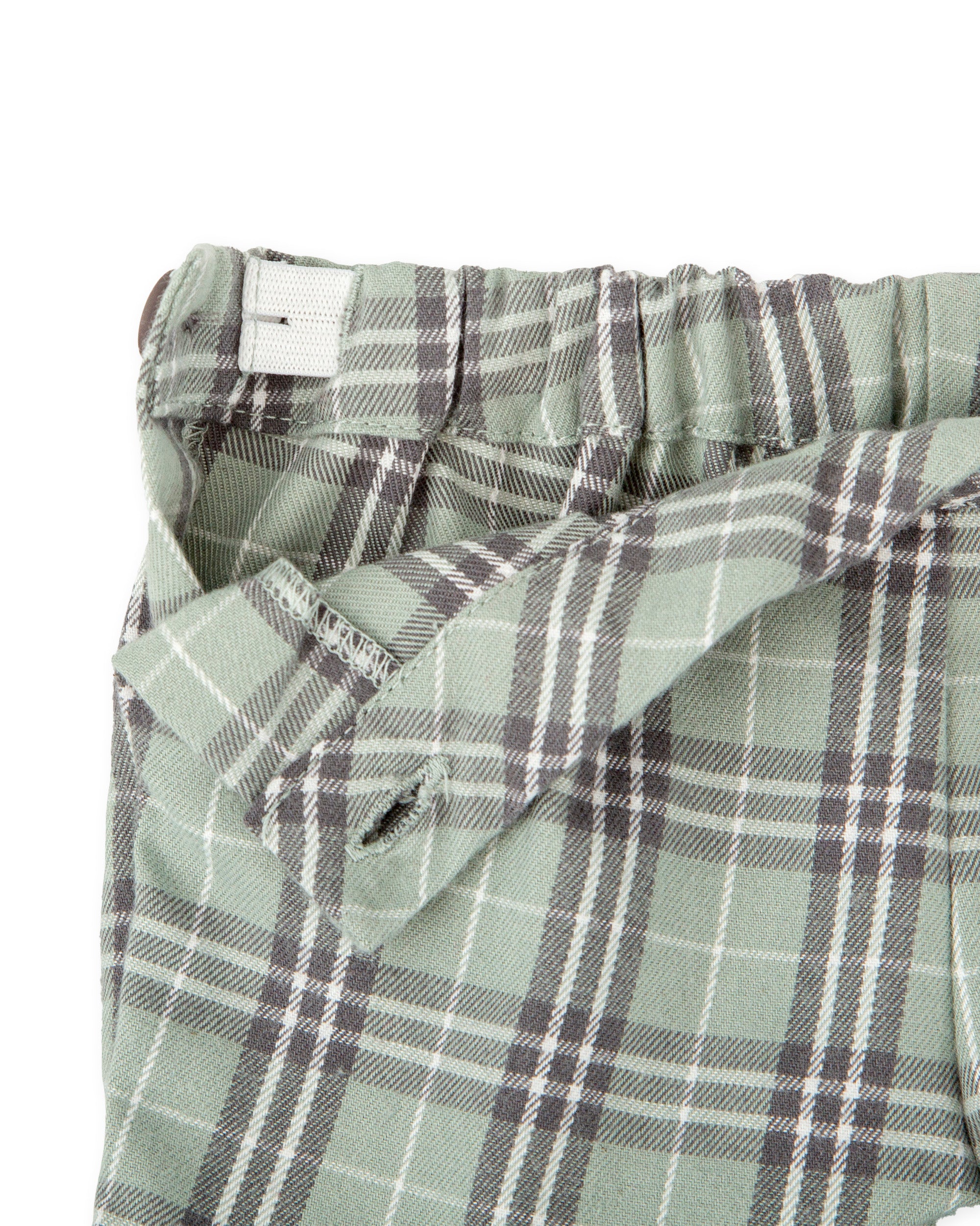 GREEN & GRAY PLAID BLOOMERS