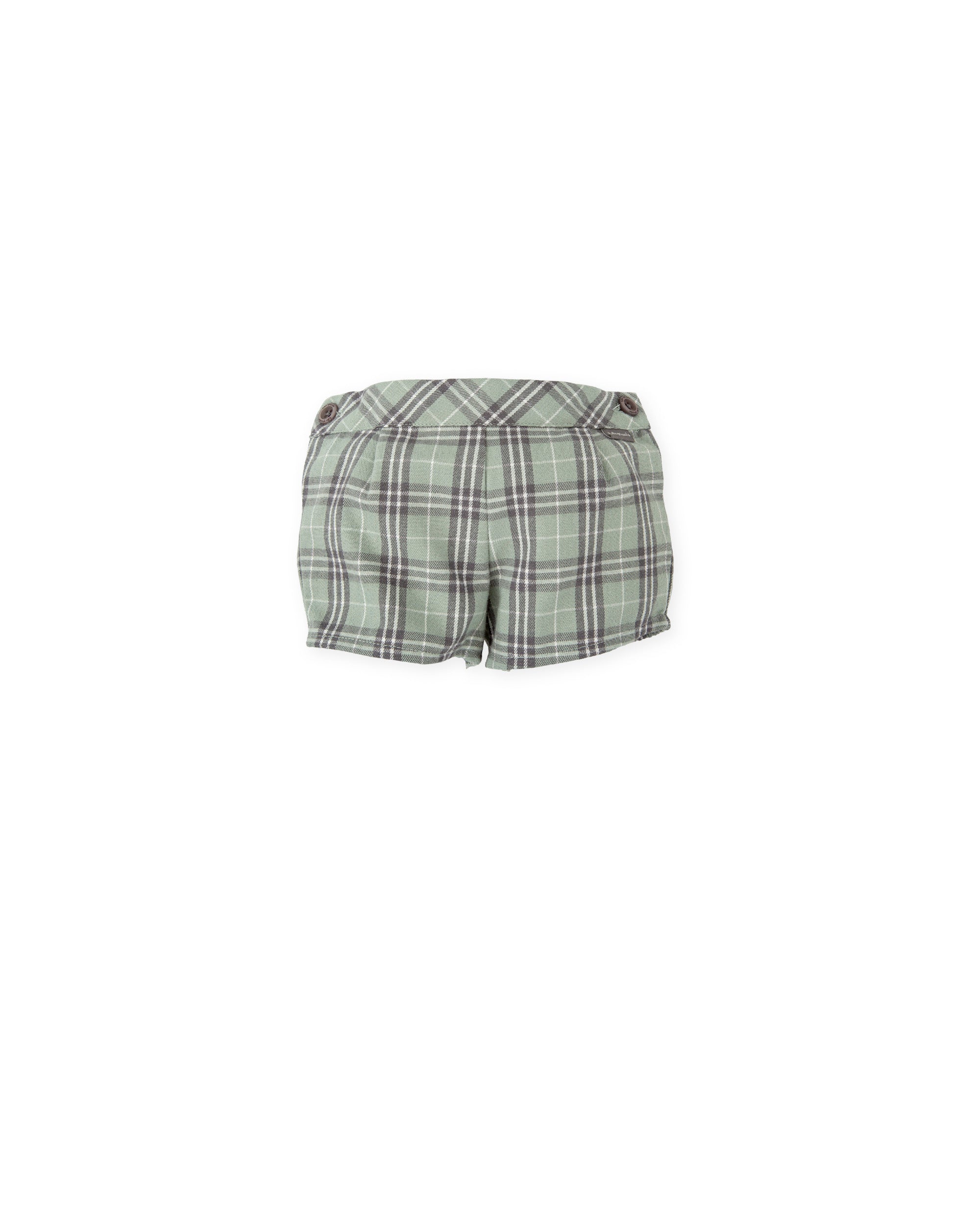 GREEN & GRAY PLAID BLOOMERS