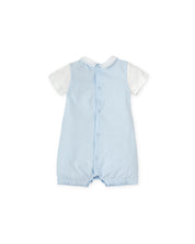 ROMPER WHITE-SKY BLUE