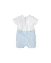 ROMPER WHITE-SKY BLUE