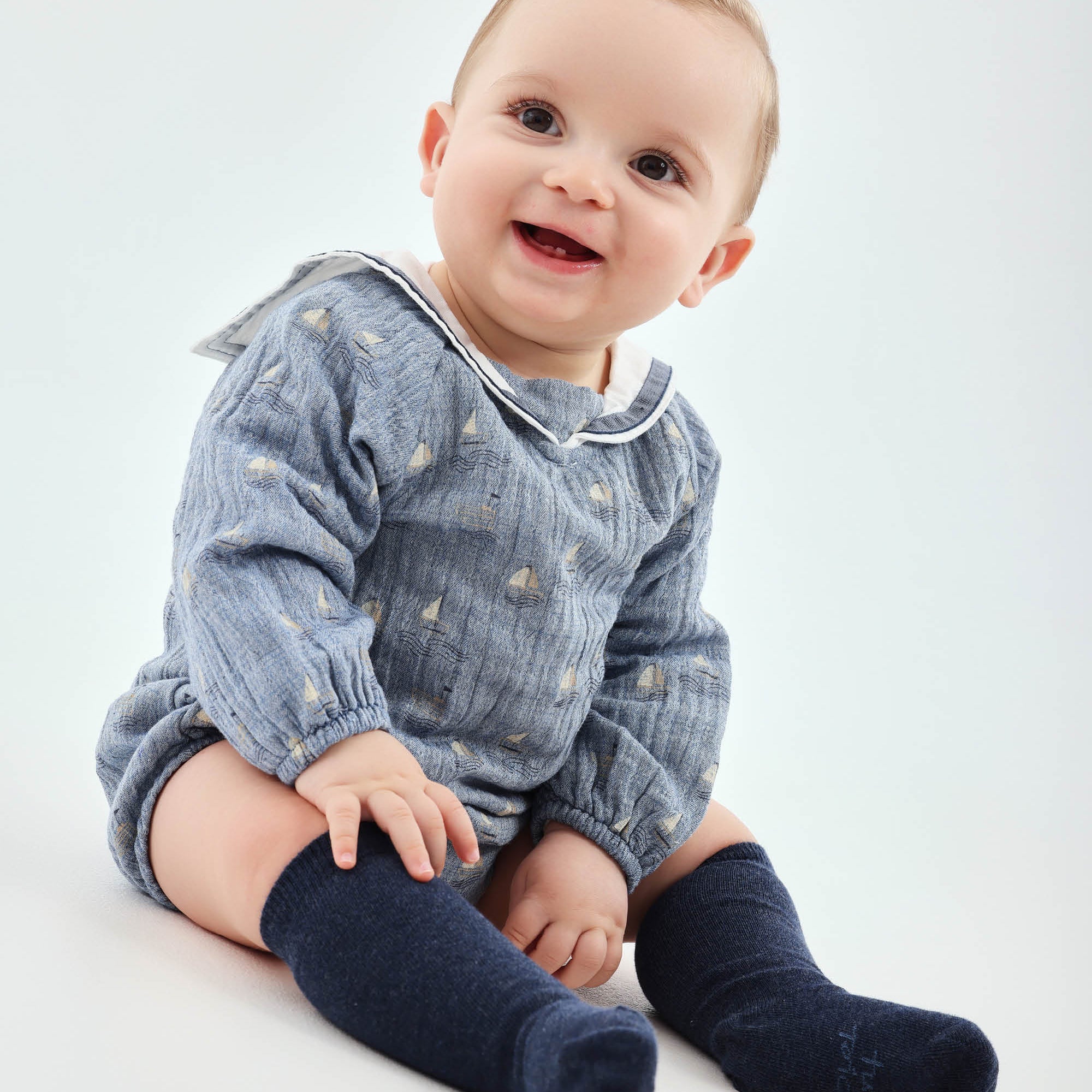 BABYGROW WITH SOCKS PORCELAIN