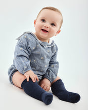 BABYGROW WITH SOCKS PORCELAIN