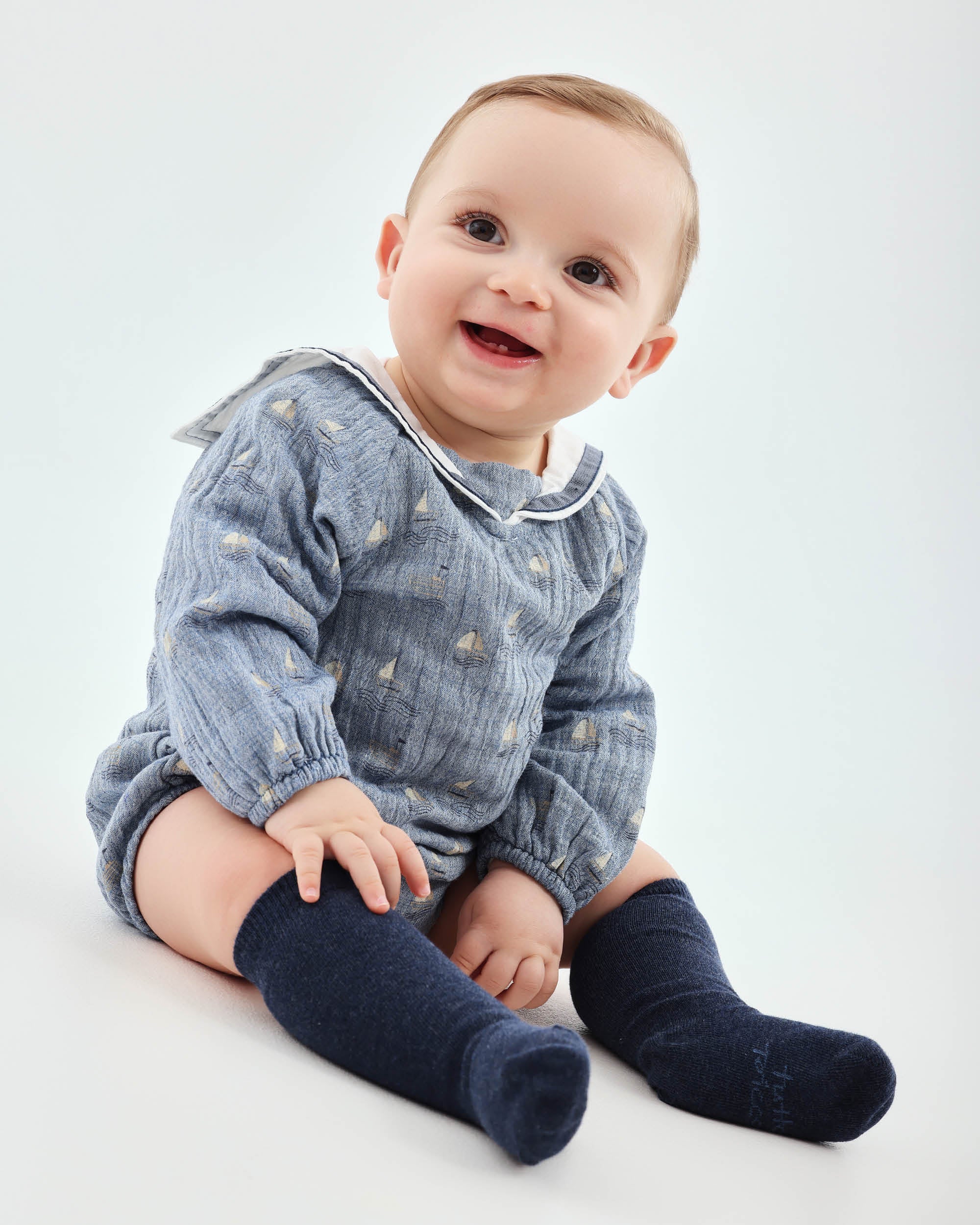 BABYGROW WITH SOCKS PORCELAIN