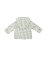 BABY PUFFER JACKET IN SAGE GINGHAM