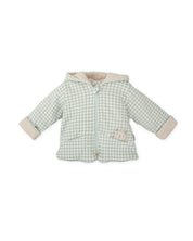 BABY PUFFER JACKET IN SAGE GINGHAM