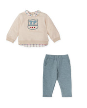 2 PIECES SET DARK BLUE