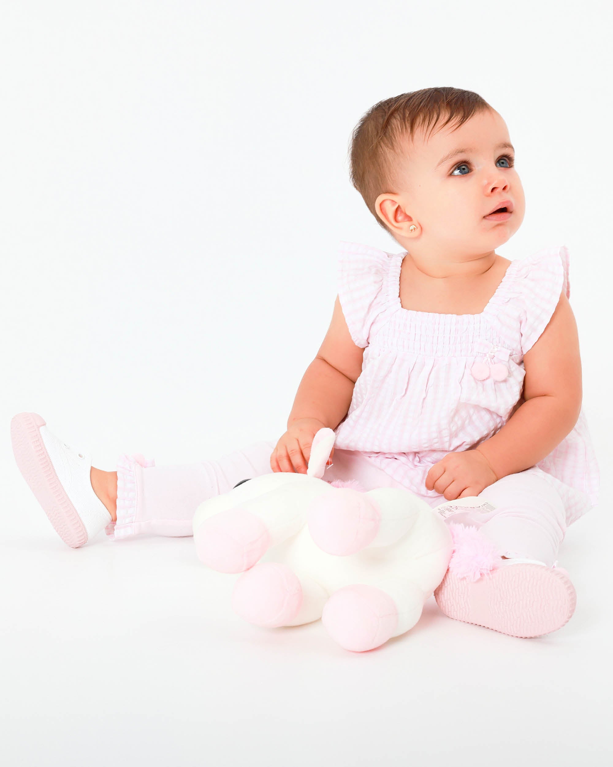 Baby Girl Pink Gingham Two-Piece Set | The "Effortless Style" Essential
