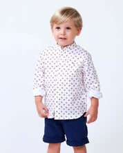 SHIRT OPTICAL WHITE | Boy’s Long Sleeve Shirt