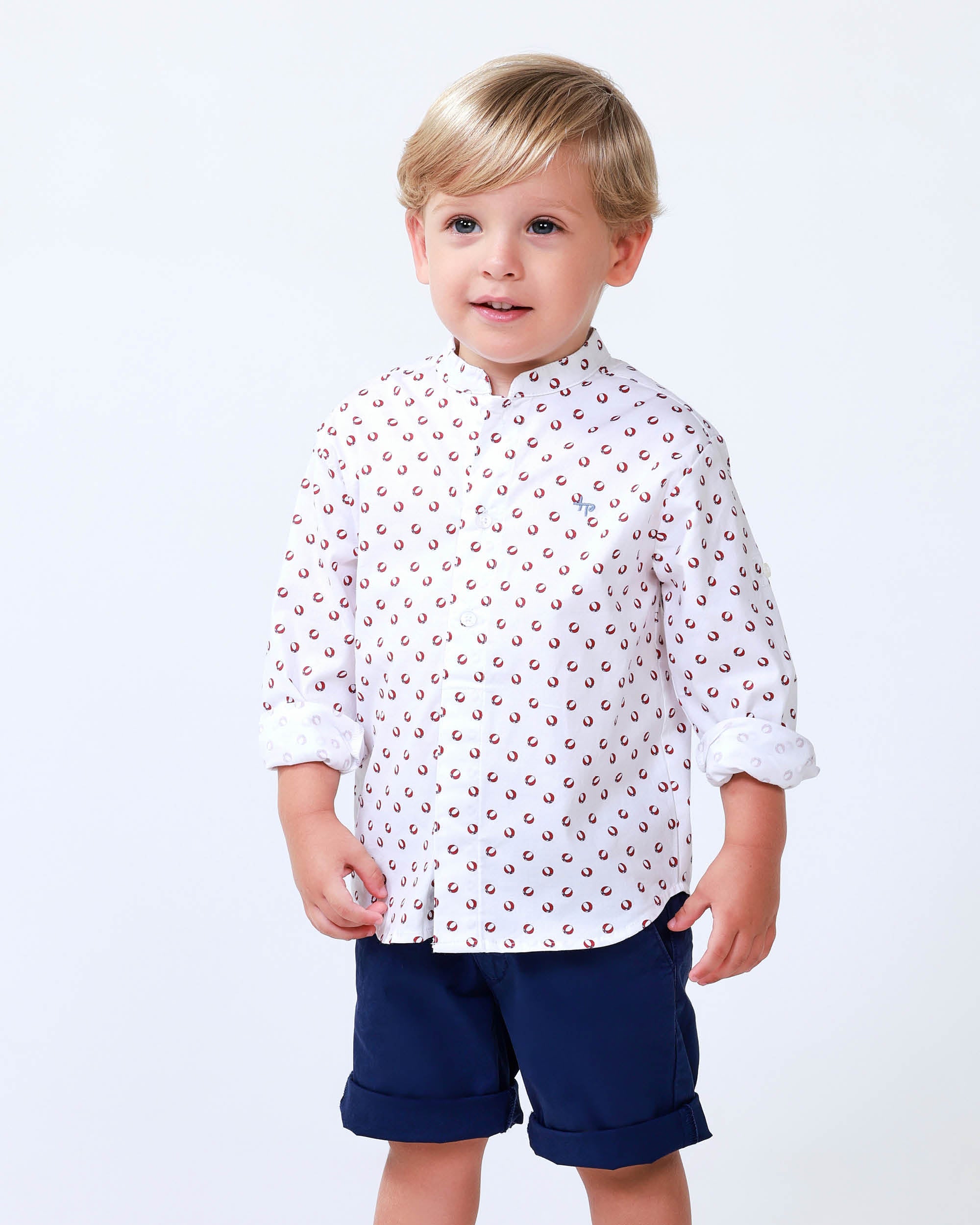 SHIRT OPTICAL WHITE | Boy’s Long Sleeve Shirt