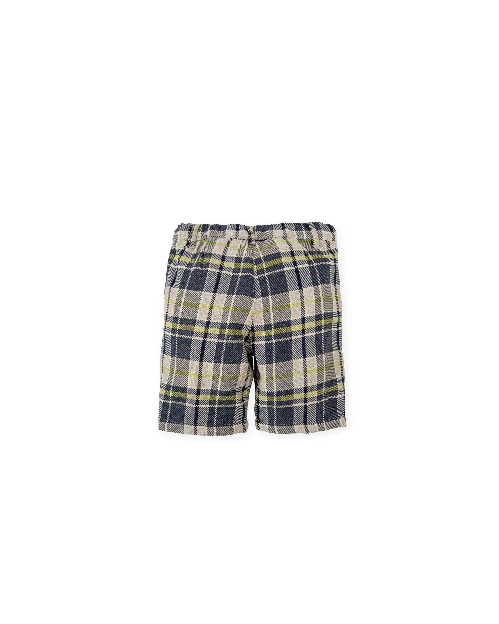 PLAID FLANNEL BERMUDA SHORTS