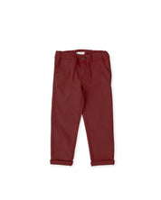 GARNET STRETCH TWILL TROUSERS