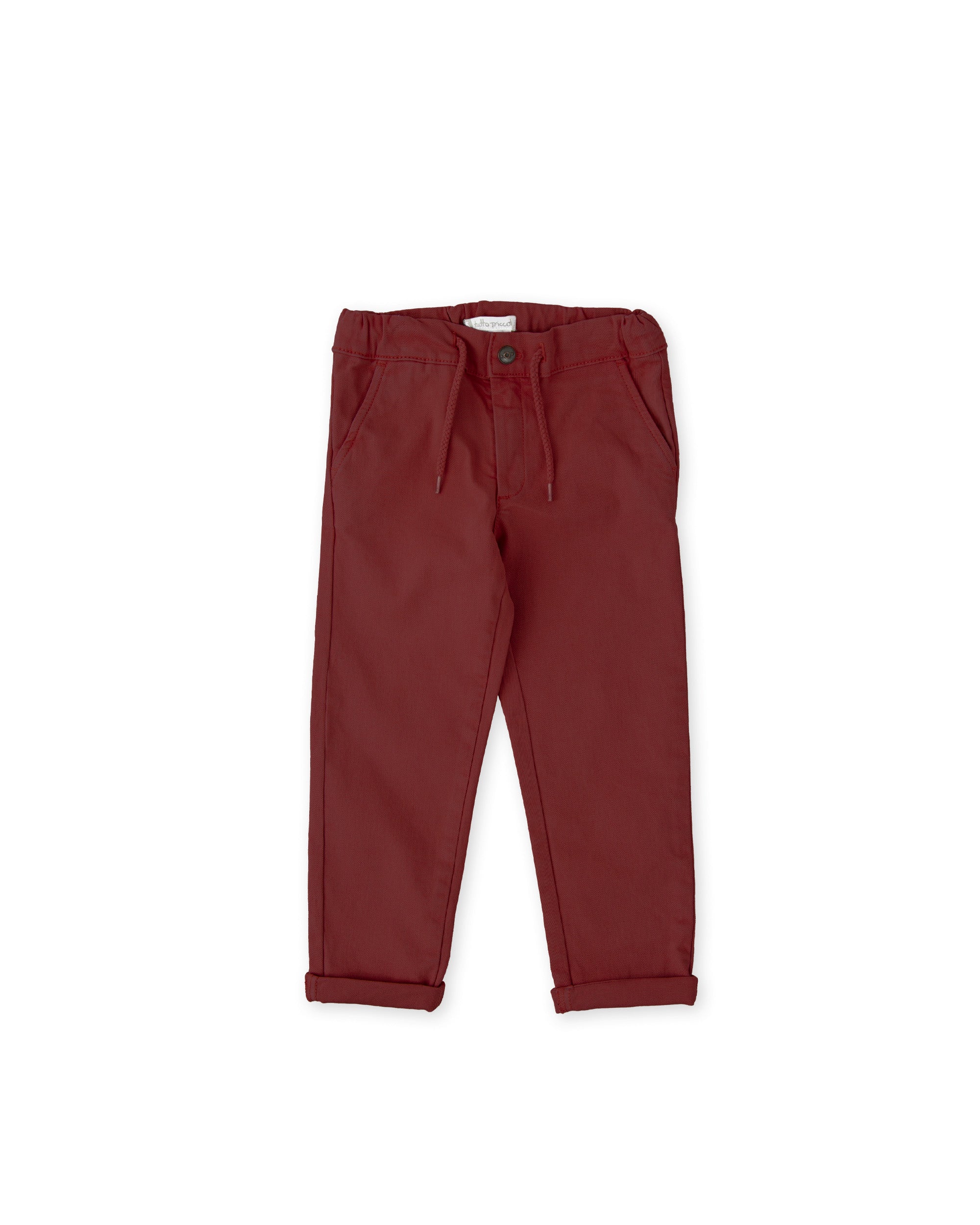 GARNET STRETCH TWILL TROUSERS