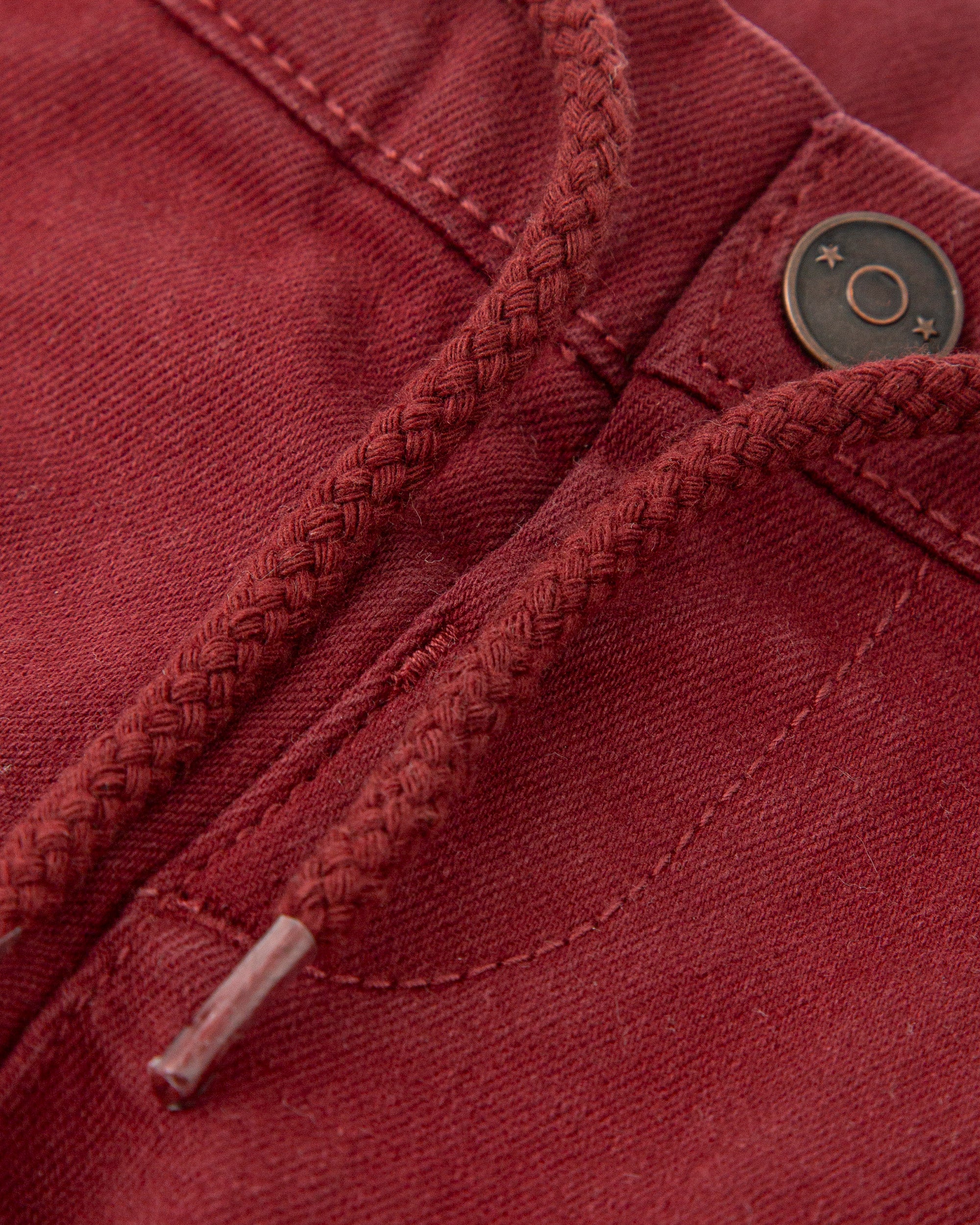 GARNET STRETCH TWILL TROUSERS