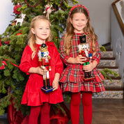 RED TARTAN PLAID DRESS