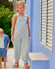 Girls' Floral Print Overalls | The "Summer Adventure" Jumpsuit