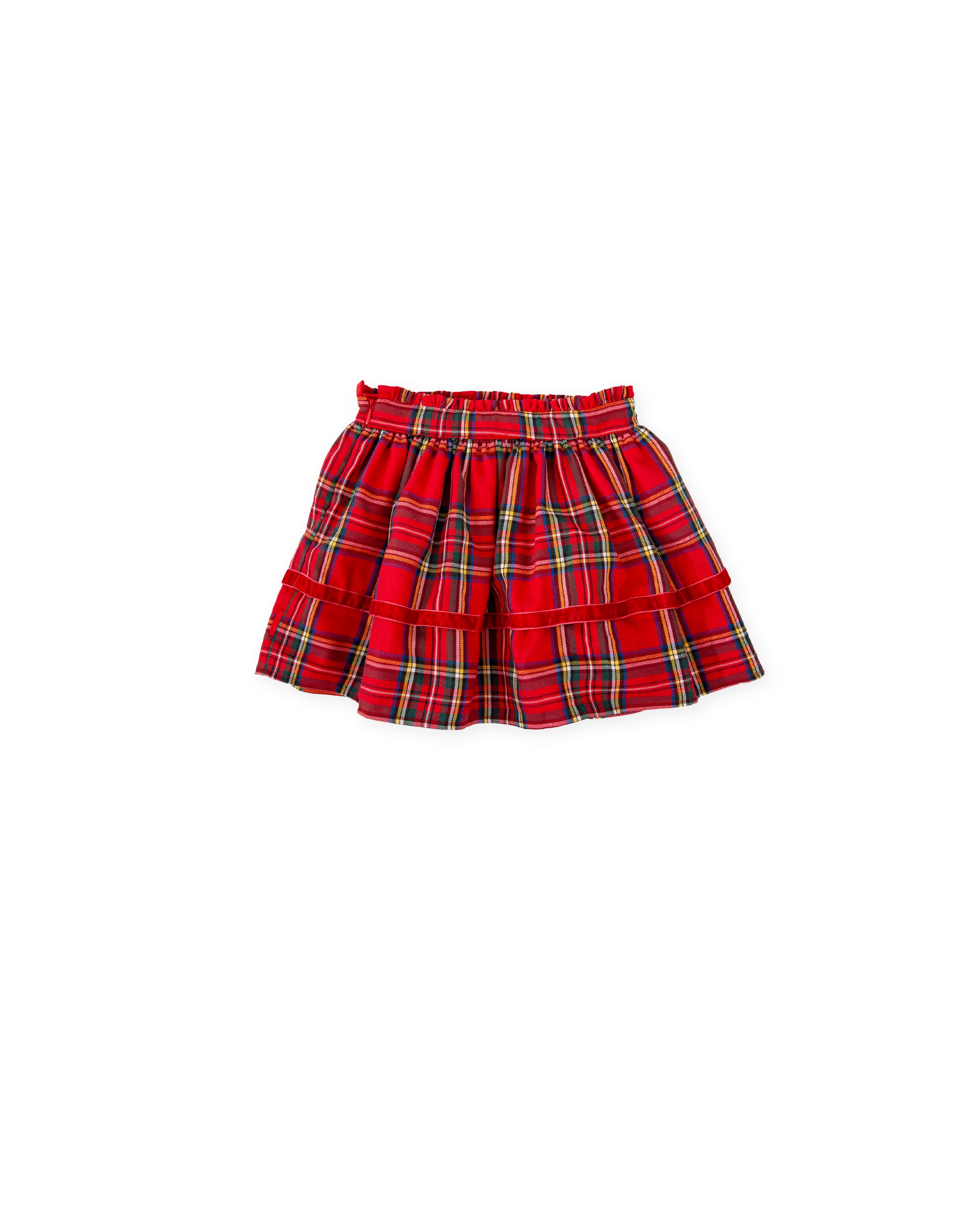 PLAID SKIRT IN RED TARTAN