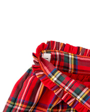 PLAID SKIRT IN RED TARTAN